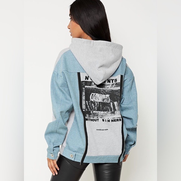 Worn Once Graphic Zipper Hoodie - Picture 3 of 6